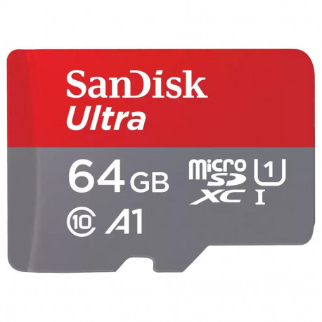 Mälukaart SanDisk 64GB Ultra MicroSDXC + adapter