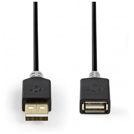 USB kaabel Nedis USB-A - USB-A (F) 2m, USB 2.0