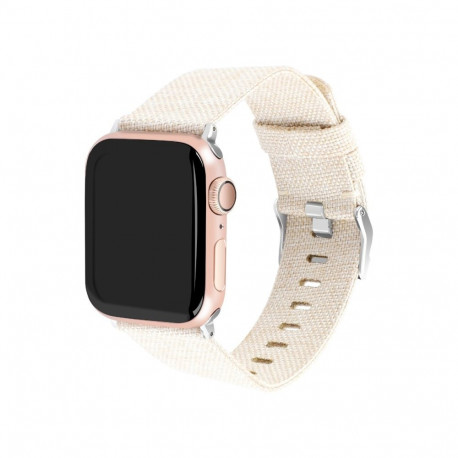 Kellarihm Trendybay Apple Watch 38/40/41/42mm, valge, tekstiil