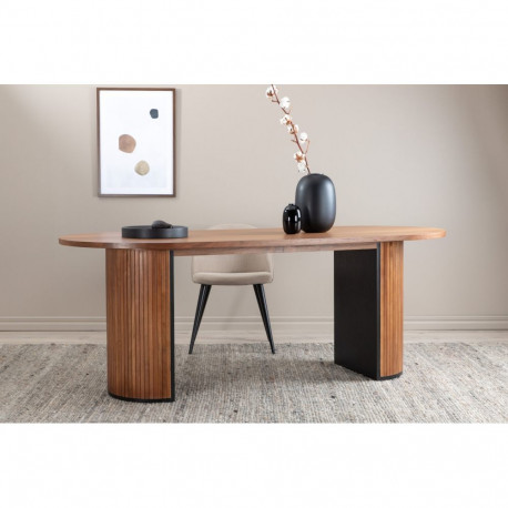 Söögilaud BIANCA ovaalne, pähkel