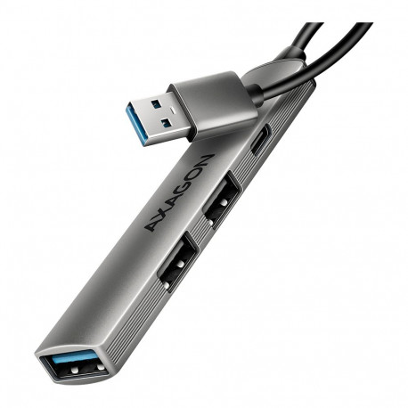 HUE-STA ALU STRIP USB-A 4 port hub