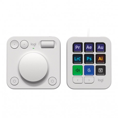 LOGITECH MX Creative Console - PALE GREY - 2.4G/BT/corded - EMEA28i-935 - EMEA+CN