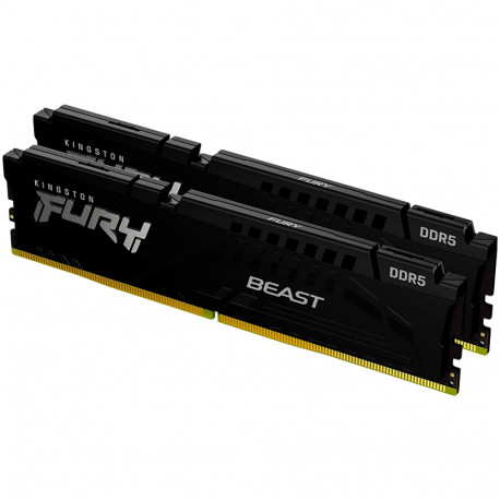 Kingston DRAM 32GB 5200MT/s DDR5 CL40 DIMM (Kit of 2) FURY Beast Black XMP