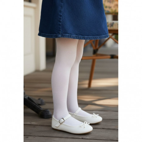 SOKISAHTEL SUNSHINE valged täpilised sukkpüksid lastele 428, 432, 427