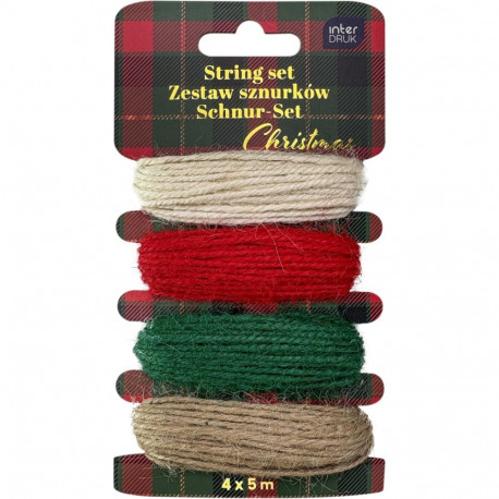 Pakkenöör komplekt Christmas 4x5m Interdruk