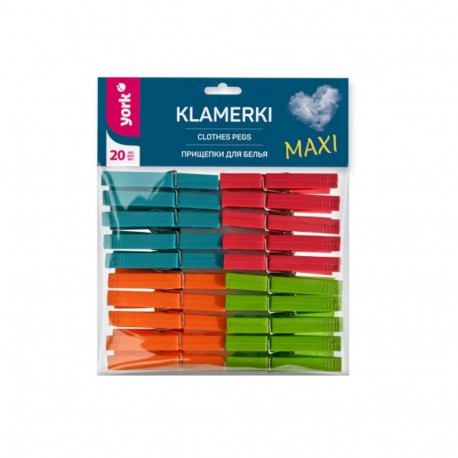 York MAX Clothes Pegs 20pcs