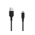Setty Cable USB-A - USB-C / 1m / 2A / black