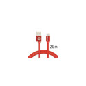Swissten Textile Universal Quick Charge 3.1 USB-C Data and Charging Cable 2m