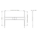 Multibrackets MB-0940 TV wall fixed mount up to 110" / 125kg