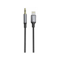 Swissten Audio Adapter Textile Lightning - 3.5mm Jack Cable 1.5m