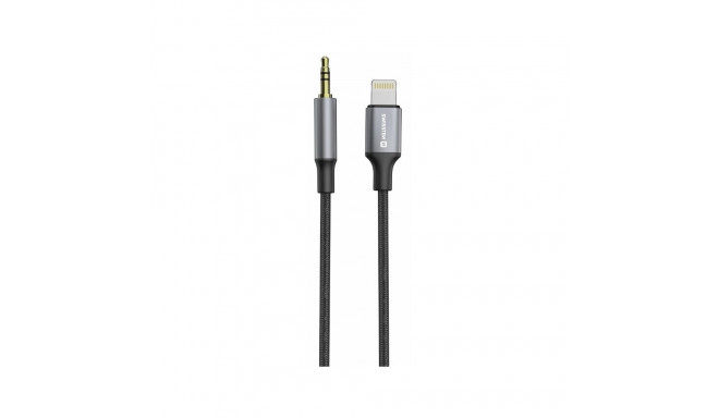 Swissten Audio Adapter Textile Lightning - 3.5mm Jack Cable 1.5m