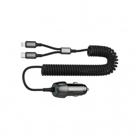 Promate PowerDrive-33PDCI Car charger 33W / USB-C / Lightning