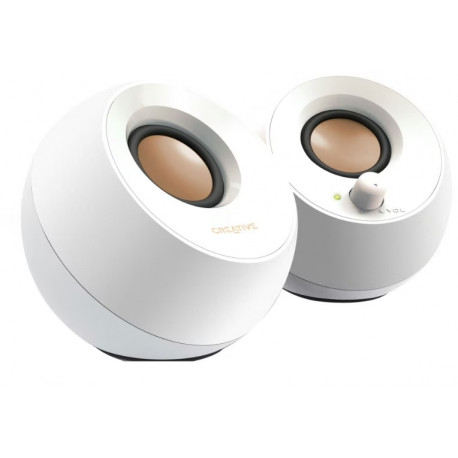 Creative kõlarid Pebble USB, valge