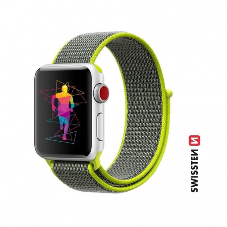 Swissten Nylon Band for Apple Watch 38 / 40 / 41 mm