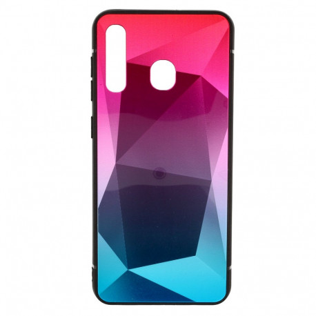 Mocco Stone Ombre Back Case Silicone Case With gradient Color For Apple iPhone 7 / 8 Pink - Blue