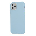 Mocco Soft Cream Silicone Back Case for Apple iPhone 12 Mini Blue