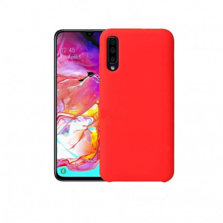 Mocco Liquid Silicone Soft Back Case for Samsung Galaxy A41 Red