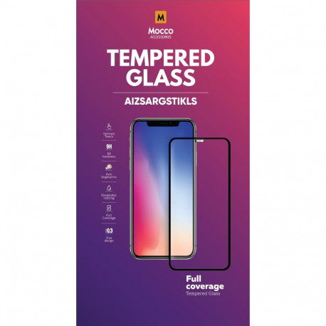 Mocco Full Face / Full Glue Tempered Glass Full Coveraged with Frame Samsung Galaxy A42 5G Black