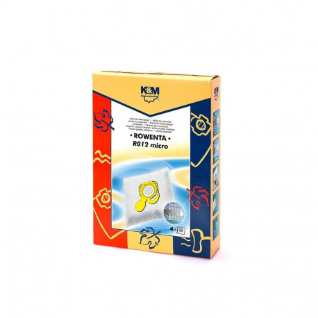 K&M KM-R012 Rowenta ZR200540/TEFAL ZR200940 Bags for vacuum cleaner 4 pcs.