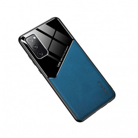 Mocco Lens Leather Back Case for Apple iPhone 12 Blue