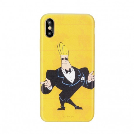 Cartoon Network Johnny Bravo Silicone Case for Apple iPhone XR Smoking