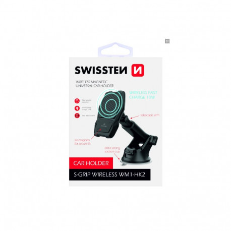 Swissten WM1-HK2 Car Holder With Wireless Charging + Micro USB Cable 1.2m