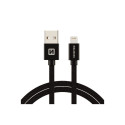 Swissten Textile Fast Charge 3A Lightning Data and Charging Cable 3m
