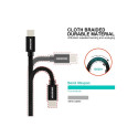 Swissten Textile Fast Charge 3A Lightning Data and Charging Cable 3m