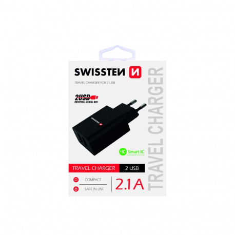Swissten Premium Travel Charger 2 x USB 2.1А / 10.5W