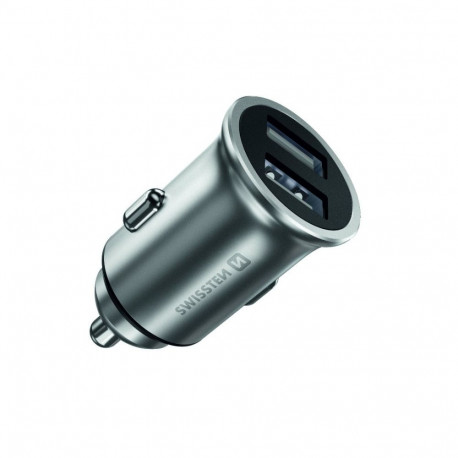 Swissten Metal Premium Car charger 2 x USB / 4.8A