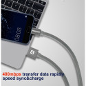 Swissten Textile Universal Quick Charge 3.1 USB-C Data and Charging Cable 2m