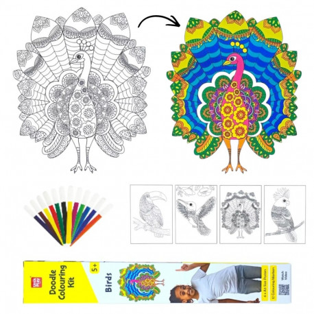 Joonistuskomplekt Lind, 4 postrit