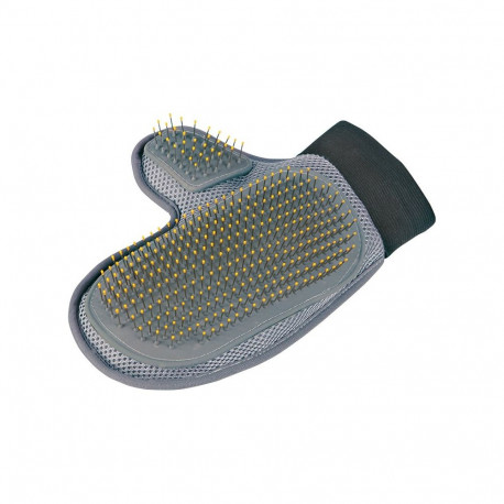 Comb, massage glove : Trixie Coat Care Glove with Wire Bristles, 18*24 cm