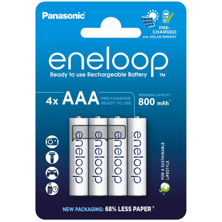Panasonic eneloop rechargeable battery AAA 800 4BP