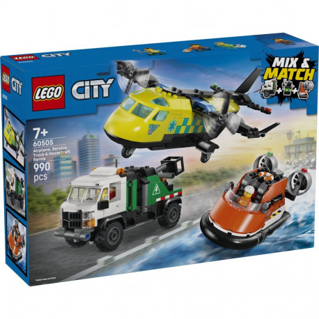 LEGO City Lennuki, hooldusauto ja hõljuki remiks