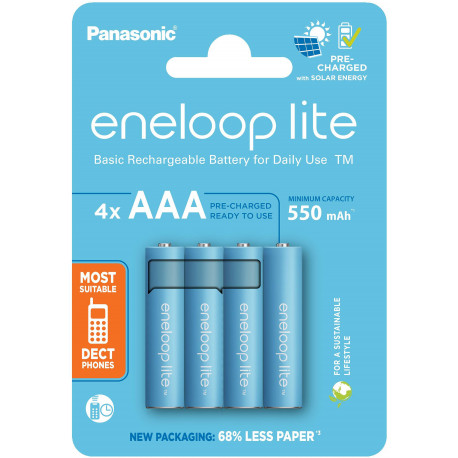 Panasonic eneloop rechargeable battery Lite AAA 4BP