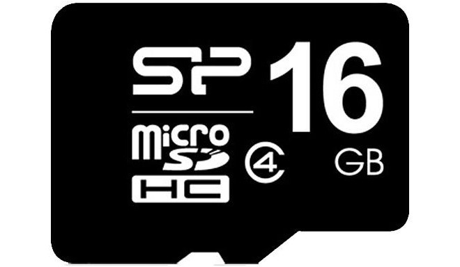 Silicon Power memory card microSDHC 16GB Class 4