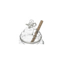 HONEY JAR SPOON GLASS ROBLE