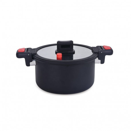 Domoletti madal rõhupott must 24cm 5L