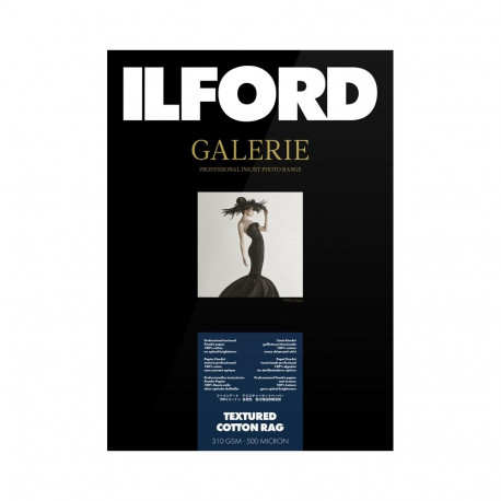 Ilford fotopaber Galerie Textured Cotton Rag 310g A3 25 lehte