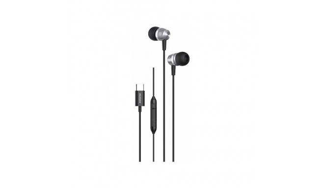 Swissten kõrvaklapid USB-C metallik