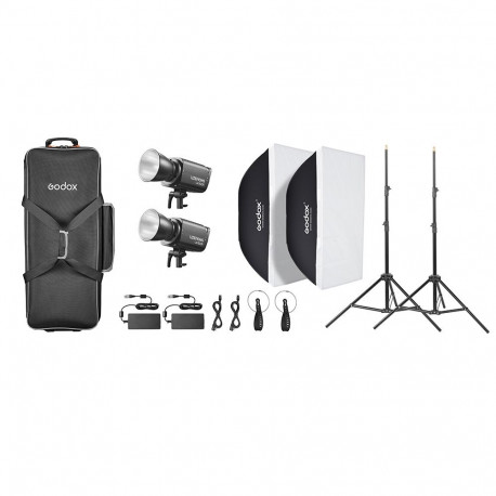 Godox Litemons LA150R K2 RGB LED Video Light 2 light kit (black)