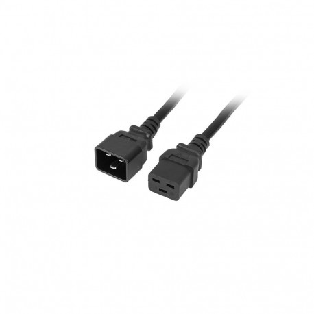 POWER EXTENSION CABLE IEC C19 TO C20 1.5M VDE BLACK ARMAC