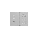FOLDING BRACKET WALL-MOUNT 19" 8U 497X400/240 GREY LANBERG