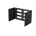 FOLDING BRACKET WALL-MOUNT 19" 6U 497X400/240 BLACK LANBERG
