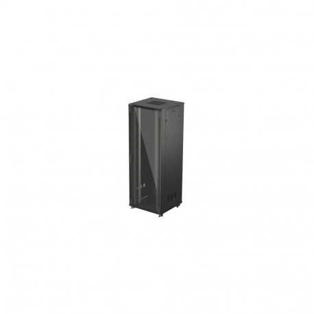 Lanberg rack-kapp 19" vabaltseisev 47U/800x800, lamepakendis, klaasuksega, must