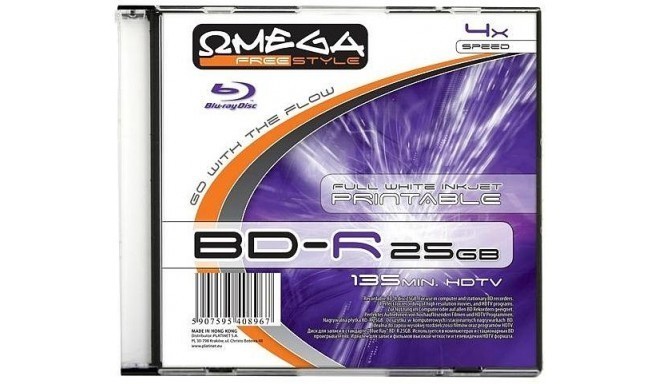 Omega Freestyle BD-R Printable 25GB 4x slim