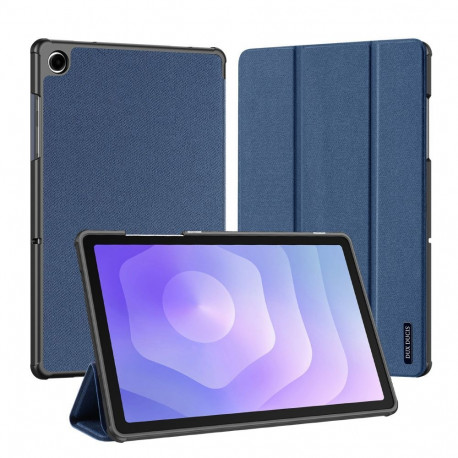 Dux Ducis Galaxy Tab A9 Plus / Tab A11 Plus Domo Series Tri-fold Stand PU Leather Tablet Cover Blue