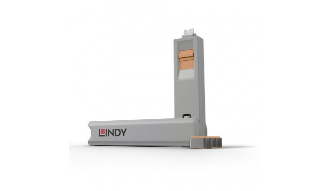 LINDY USB PORT TYPE-C BLOCKER 4PACK/ORANGE 40428