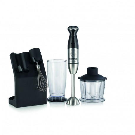 GORENJE Blender HBC807QB Hand Blender, 800 W, Number of speeds Variable, Chopper, Black
